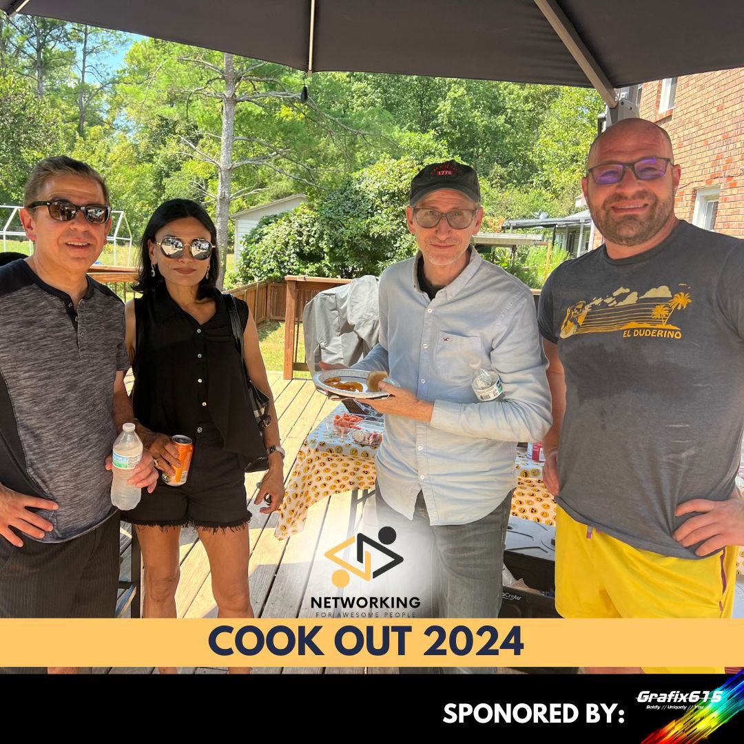 NAP Cook Out 2024 — members gathered under a tent